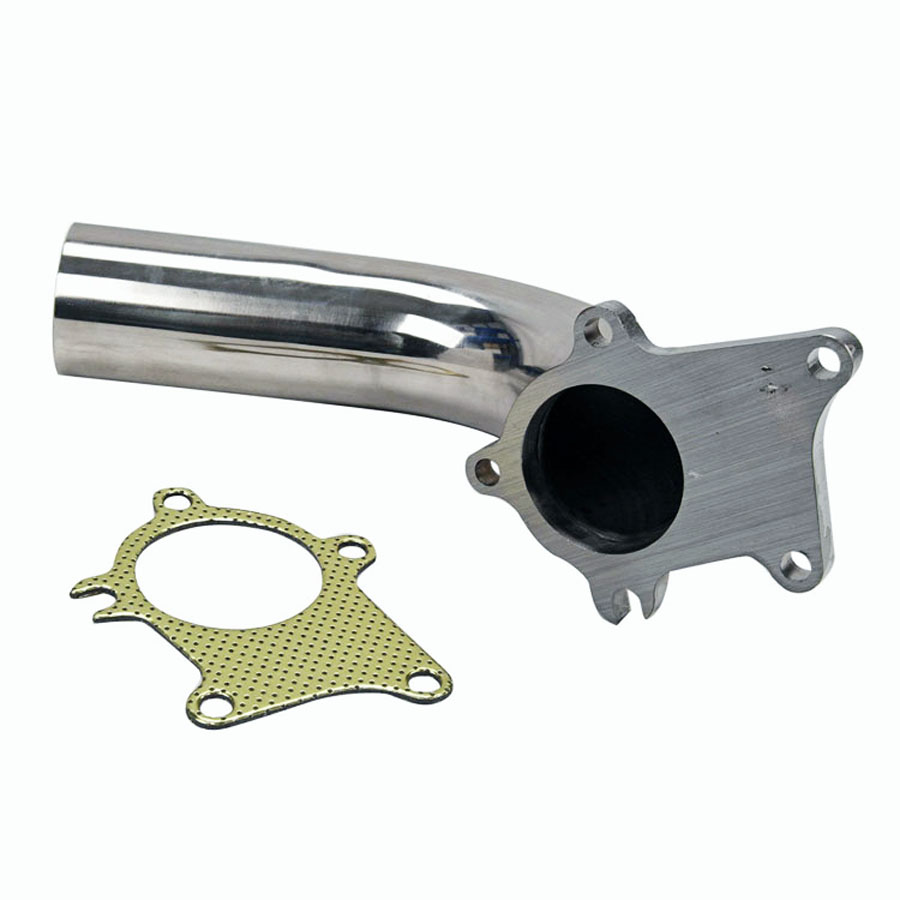 90 Degree Stainless Steel 2.5" T3/T4 + Gasket Universal Car Exhaust
