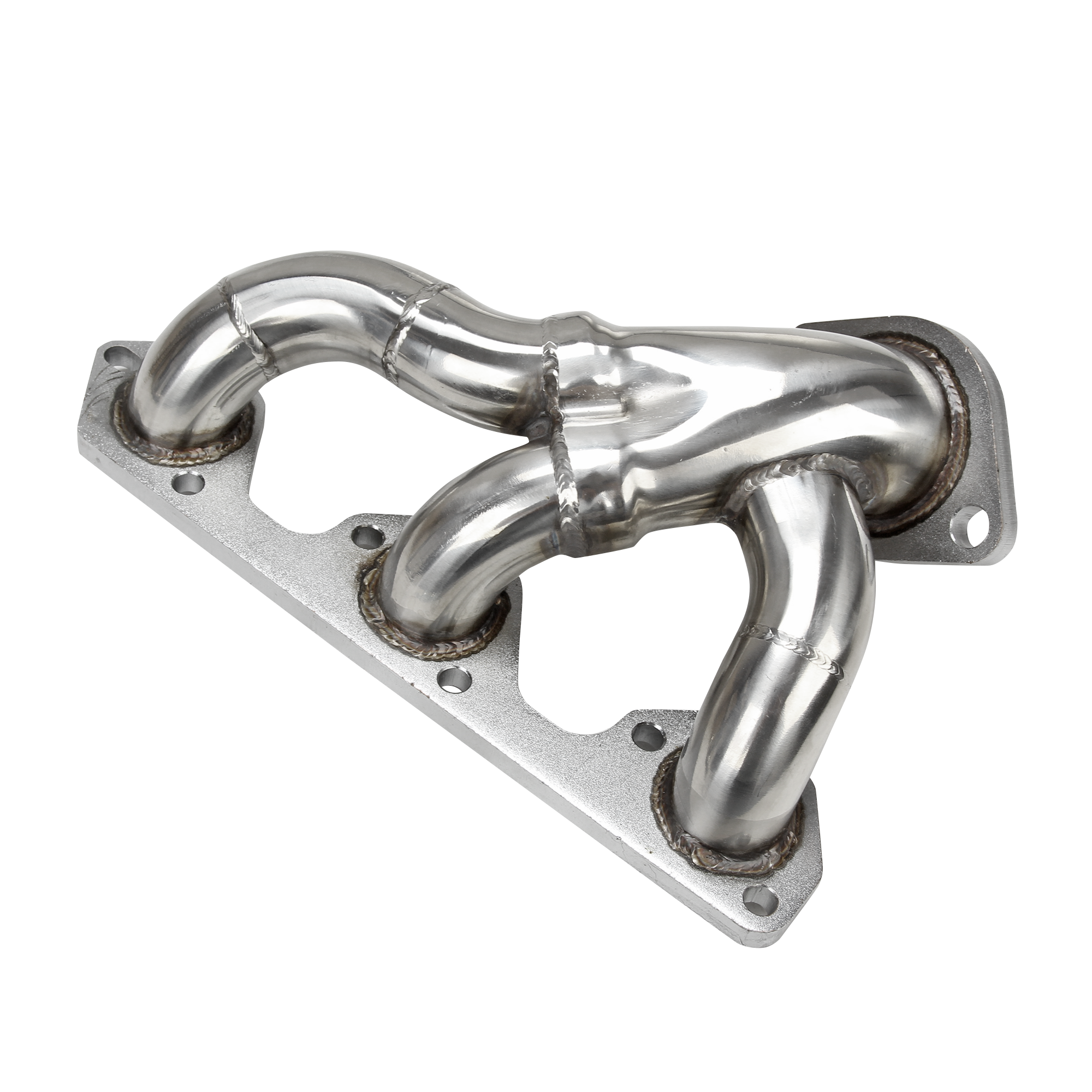 Exhaust Header for Shorty, Steel, Ceramic, Ford Mustang, 3.8, 3.9L, V6, Pair