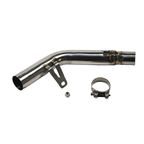 GSXR 2011 Thru 2016 600 750 M4 Stainless Mid Pipe Race Exhaust Link Pipe DeCat Exhaust Downpipe